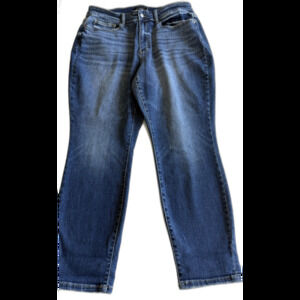 Judy Blue Jeans Womens 18W Blue Boyfriend Fit Denim Jean JB82368DK